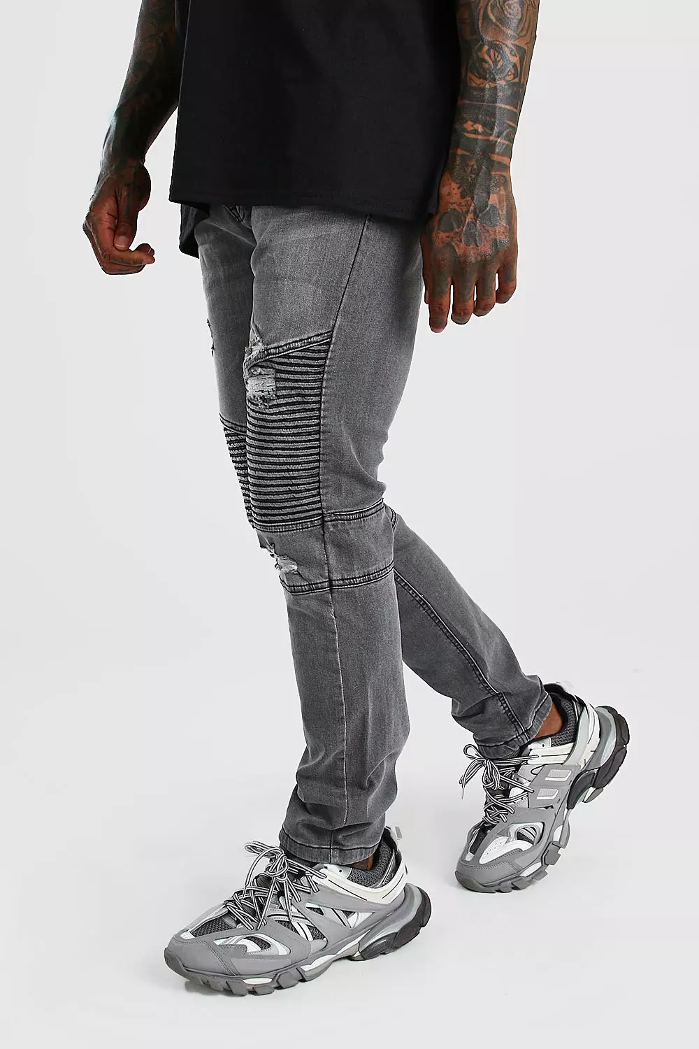 【COLOR iN ID】denim biker jk D Id Denim Faded Denim Biker Jacket, $218 | Neiman Marcus